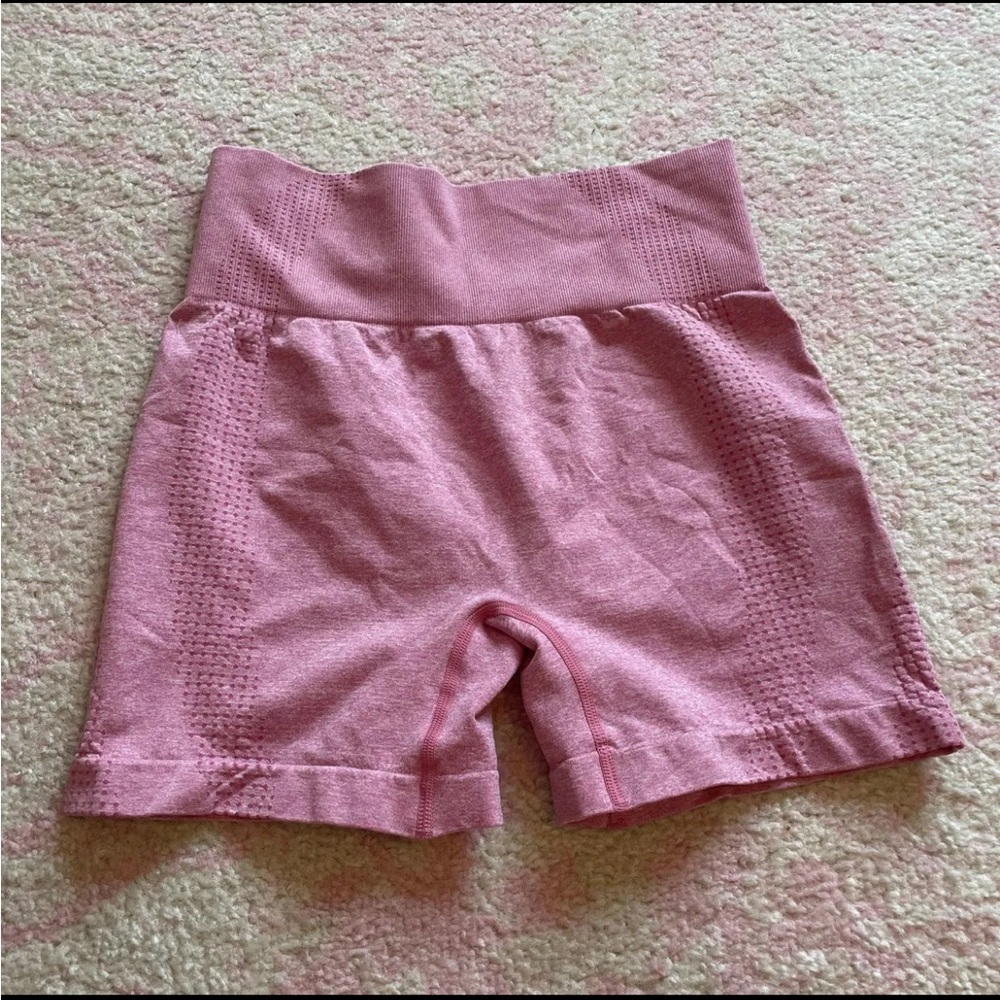 pink biker shorts